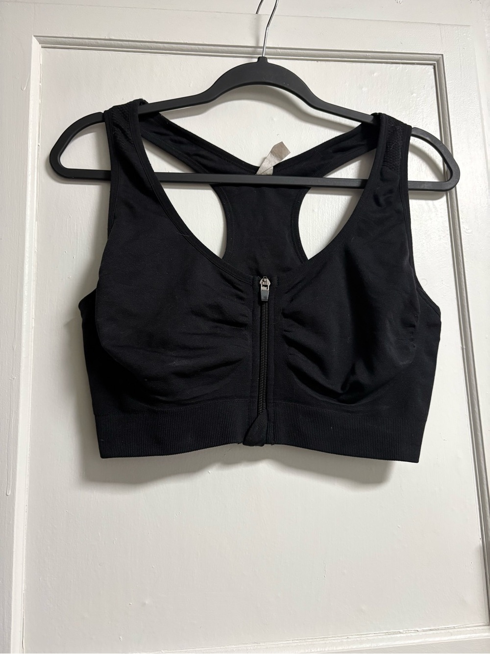 Black Front-Zip Sports Bra - Women Intimates & Sleepwear